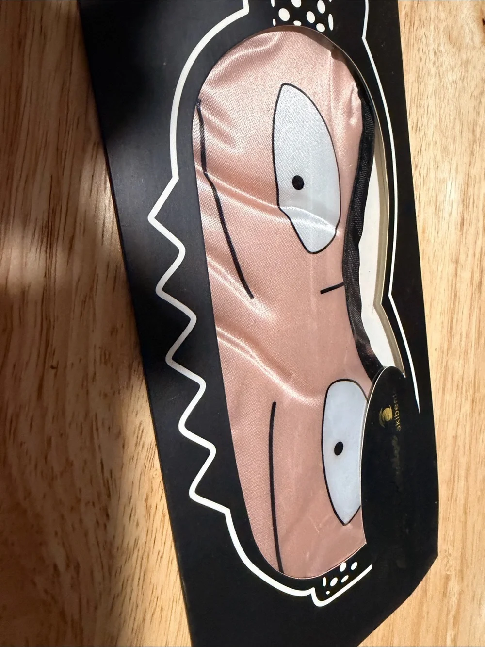 Men's Pink Cartoon Eye Face Mask - Unbranded